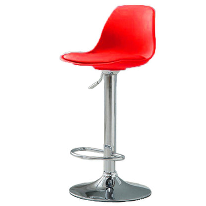 Bar Stools Kitchen Bar Stool Leather Barstools Swivel Gas Lift Counter Chairs x2 BS8402 White - Cosy Abode