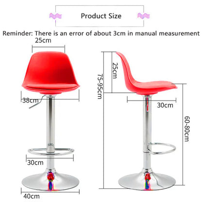 Bar Stools Kitchen Bar Stool Leather Barstools Swivel Gas Lift Counter Chairs x2 BS8402 White - Cosy Abode