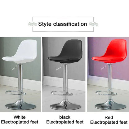 Bar Stools Kitchen Bar Stool Leather Barstools Swivel Gas Lift Counter Chairs x2 BS8402 White - Cosy Abode