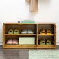 Bamboo Bench Seat Shoe Rack Shoe Bench Storage Bench 132cm - Cosy Abode