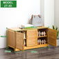 Bamboo Bench Seat Shoe Rack Shoe Bench Storage Bench 99cm - Cosy Abode