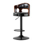 Bar Stools Kitchen Bar Stool Leather Barstools Swivel Gas Lift Counter Chairs- Black - Cosy Abode