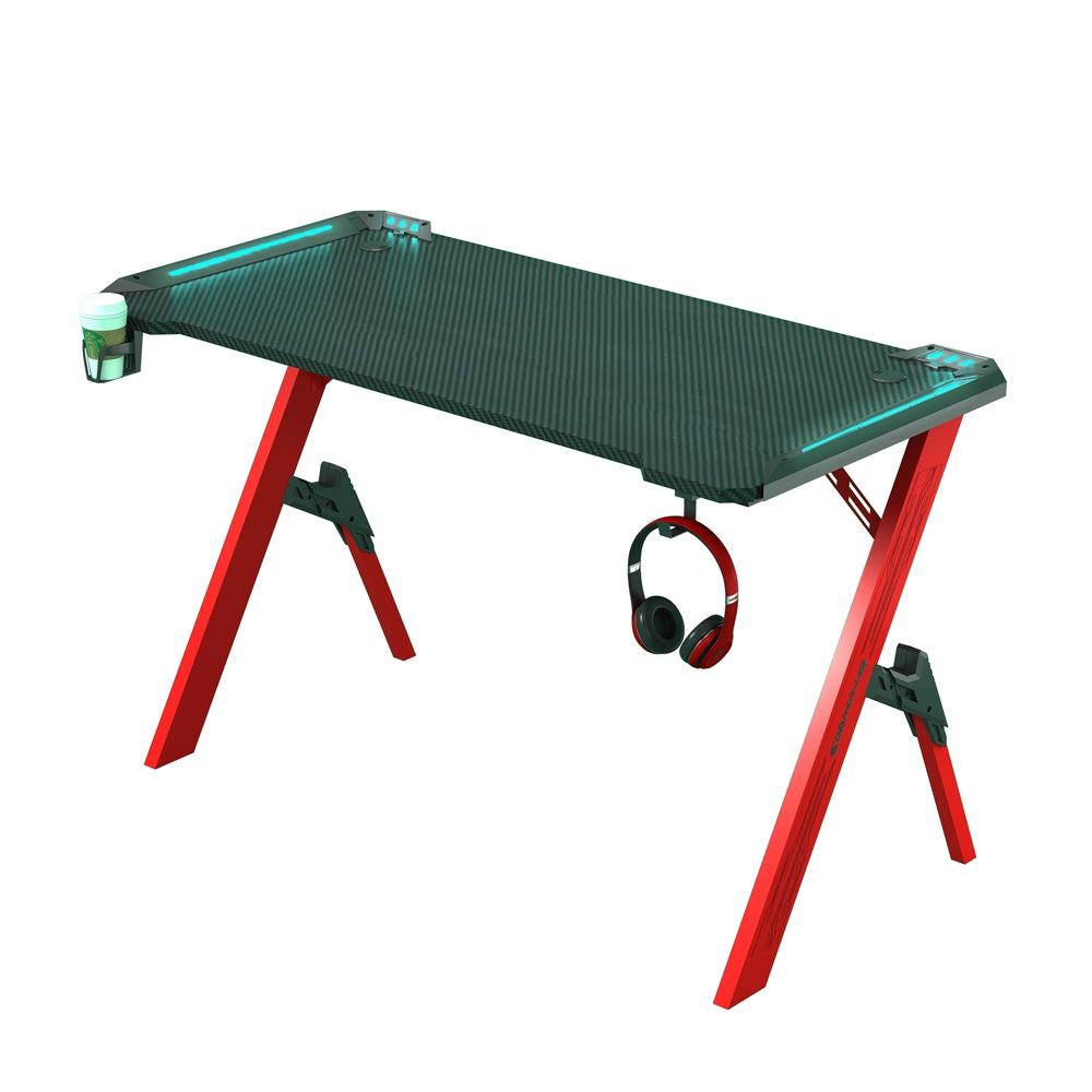 D2105 140cm Gaming Desk Desktop PC Computer Desks Desktop Racing Table Office Laptop Home AU - Cosy Abode