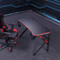 Gaming Desk Desktop PC Computer Desks Desktop Racing Table Office Laptop Home K-Shaped Legs Black 140cm - Cosy Abode