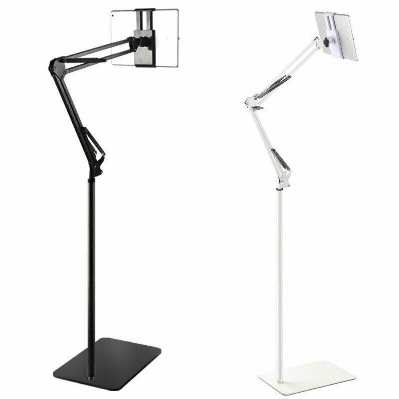Hands Free Floor Stand Adjustable Bed Clip Holder For Tablet iPad iPhone 170cm Black - Cosy Abode