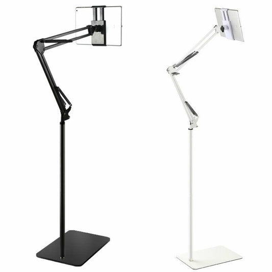 Hands Free Floor Stand Adjustable Bed Clip Holder For Tablet iPad iPhone 170cm Black - Cosy Abode