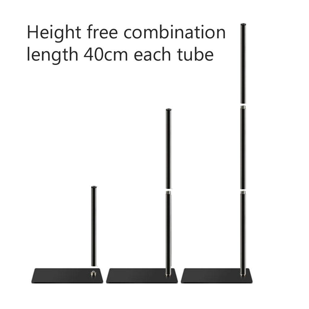 Hands Free Floor Stand Adjustable Bed Clip Holder For Tablet iPad iPhone 170cm Black - Cosy Abode
