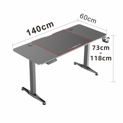 Gaming Standing Desk Home Office Lift Electric Height Adjustable Sit To Stand Motorized Standing Desk 1460 - Cosy Abode