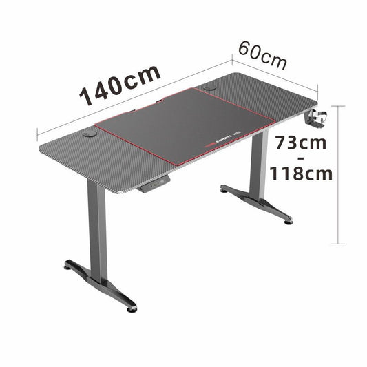 Gaming Standing Desk Home Office Lift Electric Height Adjustable Sit To Stand Motorized Standing Desk 1460 - Cosy Abode