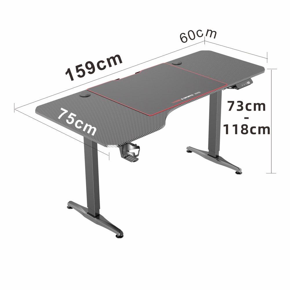 Gaming Standing Desk Home Office Lift Electric Height Adjustable Sit To Stand Motorized Standing Desk 1460 - Cosy Abode