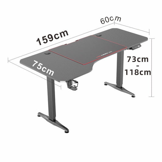 Gaming Standing Desk Home Office Lift Electric Height Adjustable Sit To Stand Motorized Standing Desk 1675 - Cosy Abode