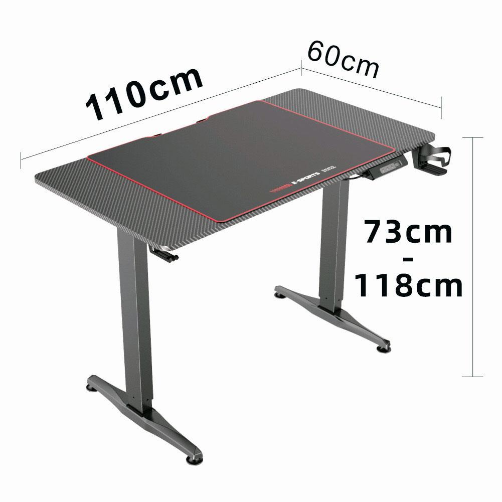 Gaming Standing Desk Home Office Lift Electric Height Adjustable Sit To Stand Motorized Standing Desk 1675 - Cosy Abode