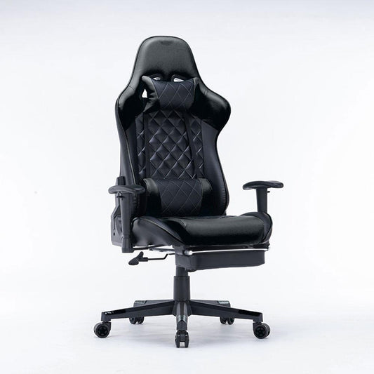 Gaming Chair Ergonomic Racing chair 165° Reclining Gaming Seat 3D Armrest Footrest Black - Cosy Abode