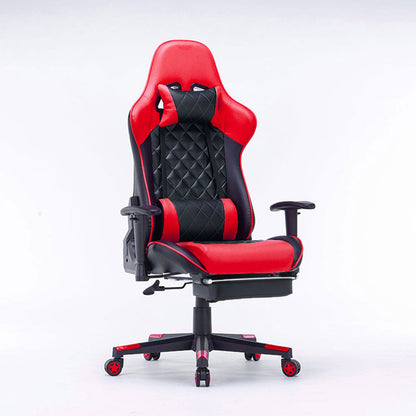 Gaming Chair Ergonomic Racing chair 165° Reclining Gaming Seat 3D Armrest Footrest Black - Cosy Abode