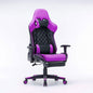 Gaming Chair Ergonomic Racing chair 165° Reclining Gaming Seat 3D Armrest Footrest Black Purple - Cosy Abode