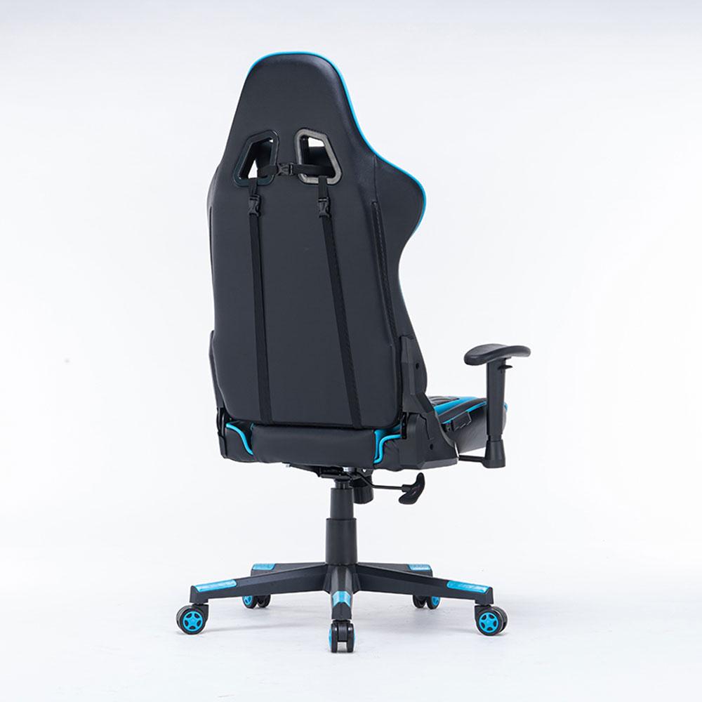 Gaming Chair Ergonomic Racing chair 165° Reclining Gaming Seat 3D Armrest Footrest Green Black - Cosy Abode