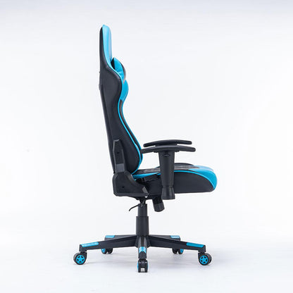 Gaming Chair Ergonomic Racing chair 165° Reclining Gaming Seat 3D Armrest Footrest Green Black - Cosy Abode