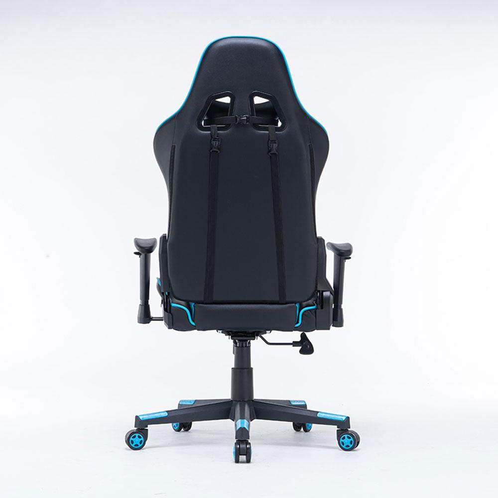 Gaming Chair Ergonomic Racing chair 165° Reclining Gaming Seat 3D Armrest Footrest Green Black - Cosy Abode