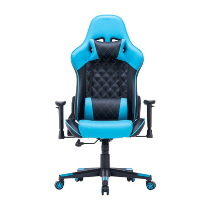 Gaming Chair Ergonomic Racing chair 165° Reclining Gaming Seat 3D Armrest Footrest Green Black - Cosy Abode