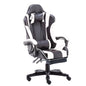 Gaming Chair Office Computer Seating Racing PU Executive Racer Recliner Large Black White - Cosy Abode