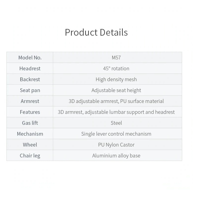 Sihoo M57 Ergonomic Office Chair, Computer Chair Desk Chair High Back Chair Breathable,3D Armrest and Lumbar Support Black without Foodrest - Cosy Abode