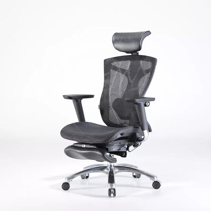 Sihoo Ergonomic Office Chair V1 4D Adjustable High-Back Breathable With Footrest And Lumbar Support Black - Cosy Abode