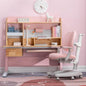 Solid Rubber Wood Height Adjustable Children Kids Ergonomic Pink Study Desk Chair 120cm AU - Cosy Abode