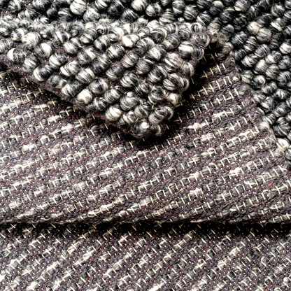 Wool Pebble Charcoal Lifestyle Rug 130x 180 cm - Cosy Abode