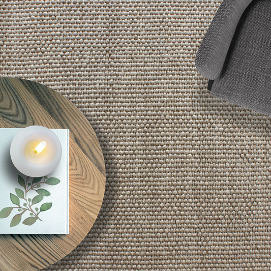 Aura Hand Woven Loop Pile Wool Rug - 240x340 - Cosy Abode