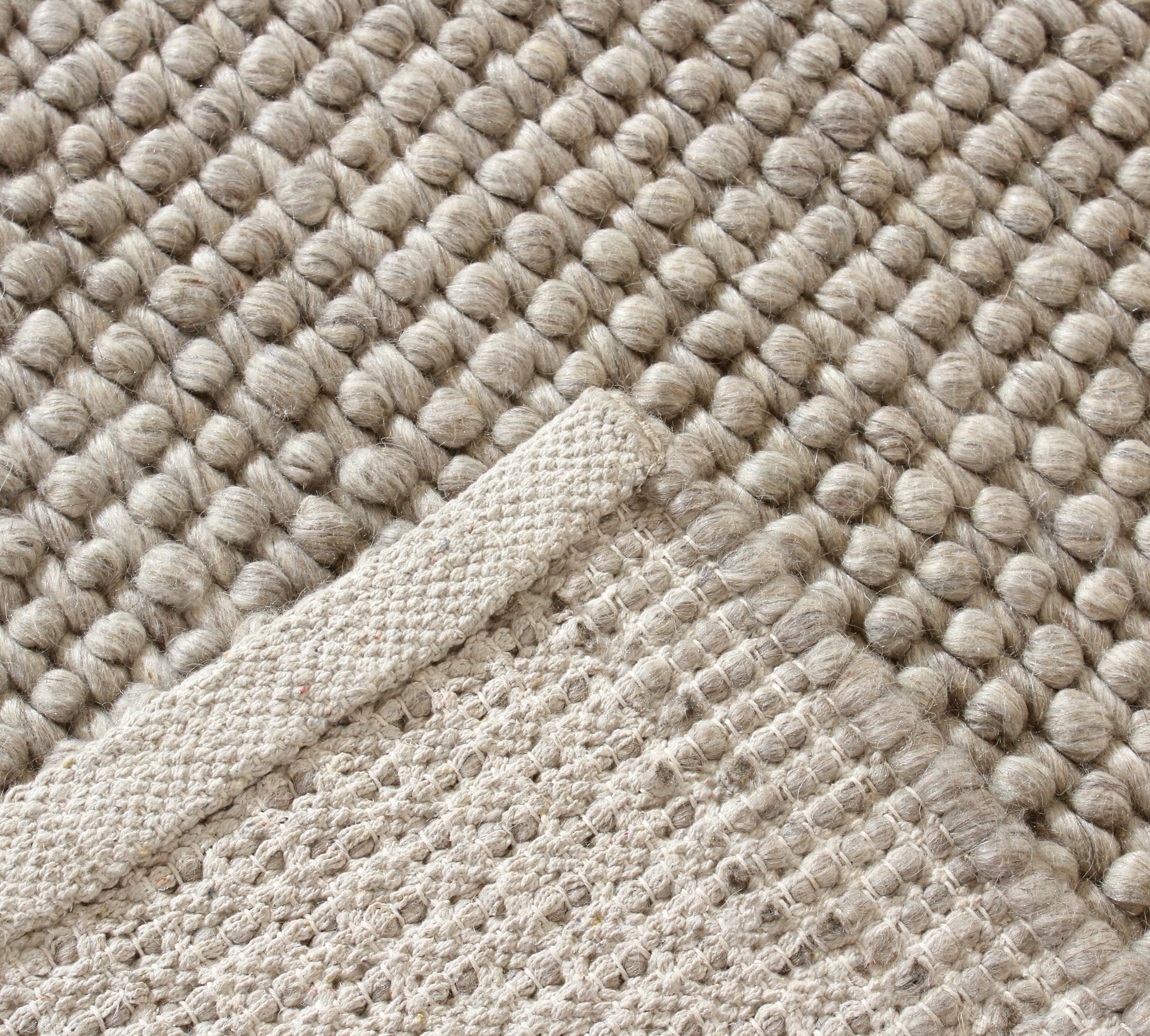 Aura Hand Woven Loop Pile Wool Rug - 160x230 - Cosy Abode