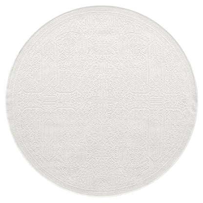 Grande Jacquard Rug - Ivory - 120x170 - Cosy Abode
