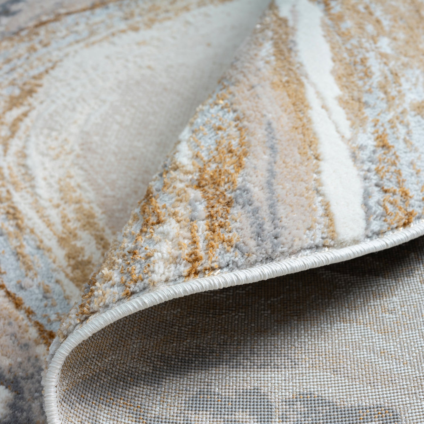 Avani Marble Rug - Sand - 160x160 - Cosy Abode