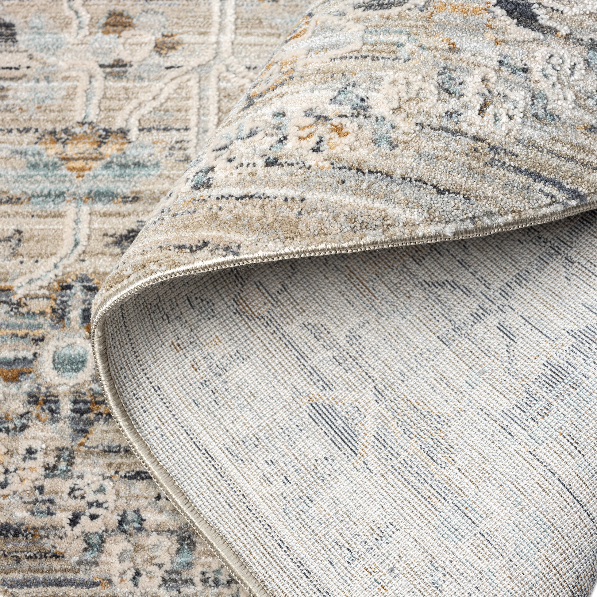 Aubre Contemporary Area Rug - Taupe - 200x290 - Cosy Abode