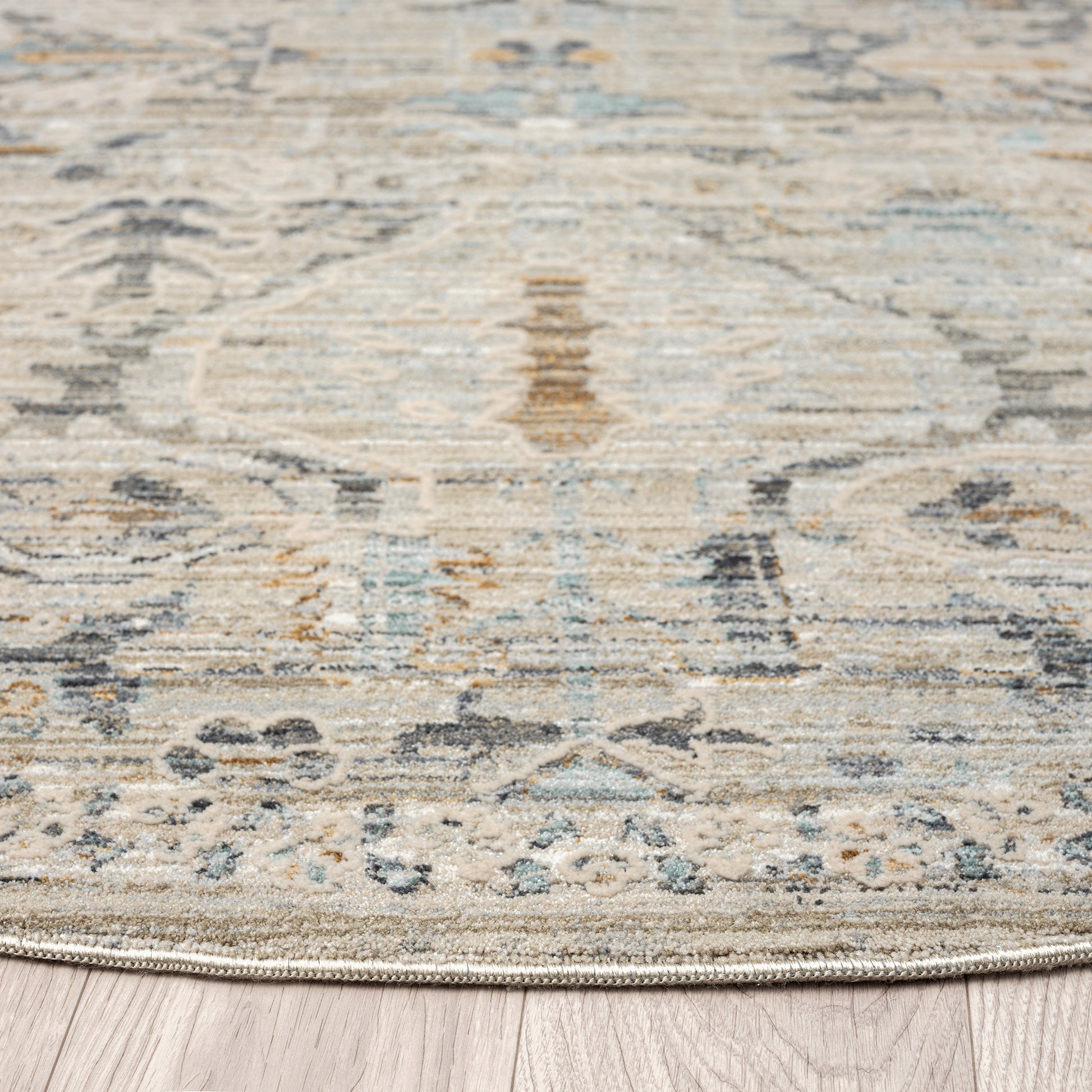 Aubre Contemporary Area Rug - Taupe - 200x290 - Cosy Abode