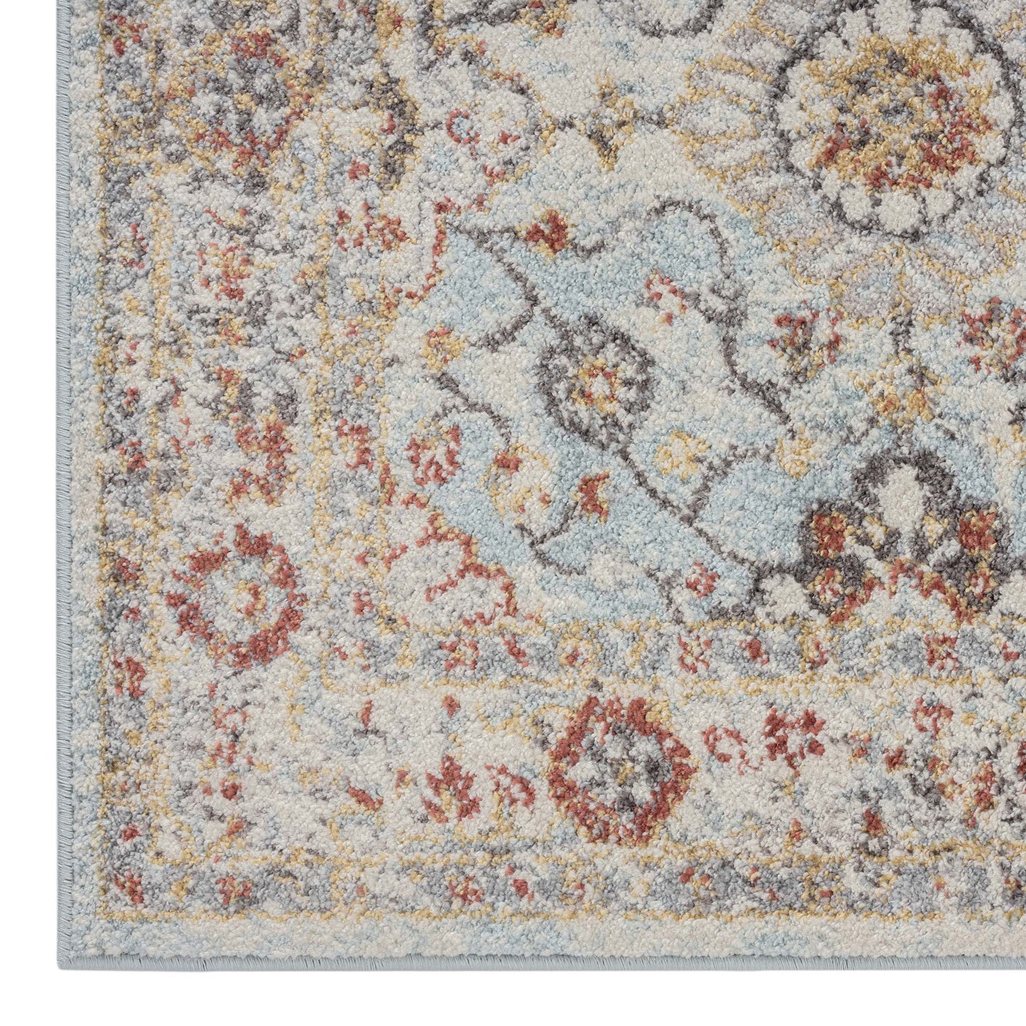 Asher Country Rug - Blue - 200x290 - Cosy Abode