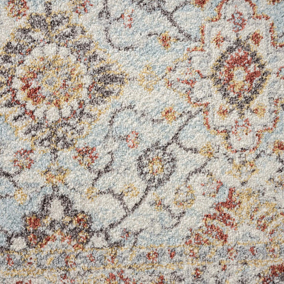 Asher Country Rug - Blue - 200x290 - Cosy Abode
