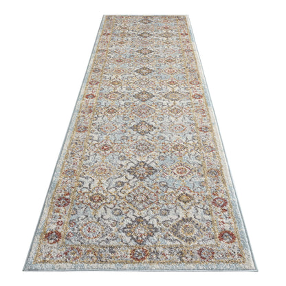 Asher Country Rug - Blue - 200x290 - Cosy Abode