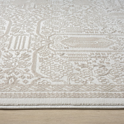 Grande Jacquard Rug - Sand - 240x330 - Cosy Abode
