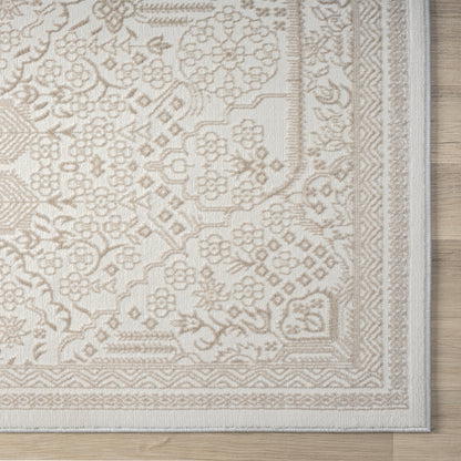 Grande Jacquard Rug - Sand - 240x330 - Cosy Abode