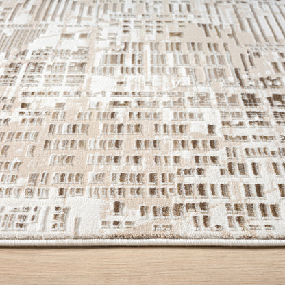 Grande Jacquard Rug - Taupe - 240x330 - Cosy Abode