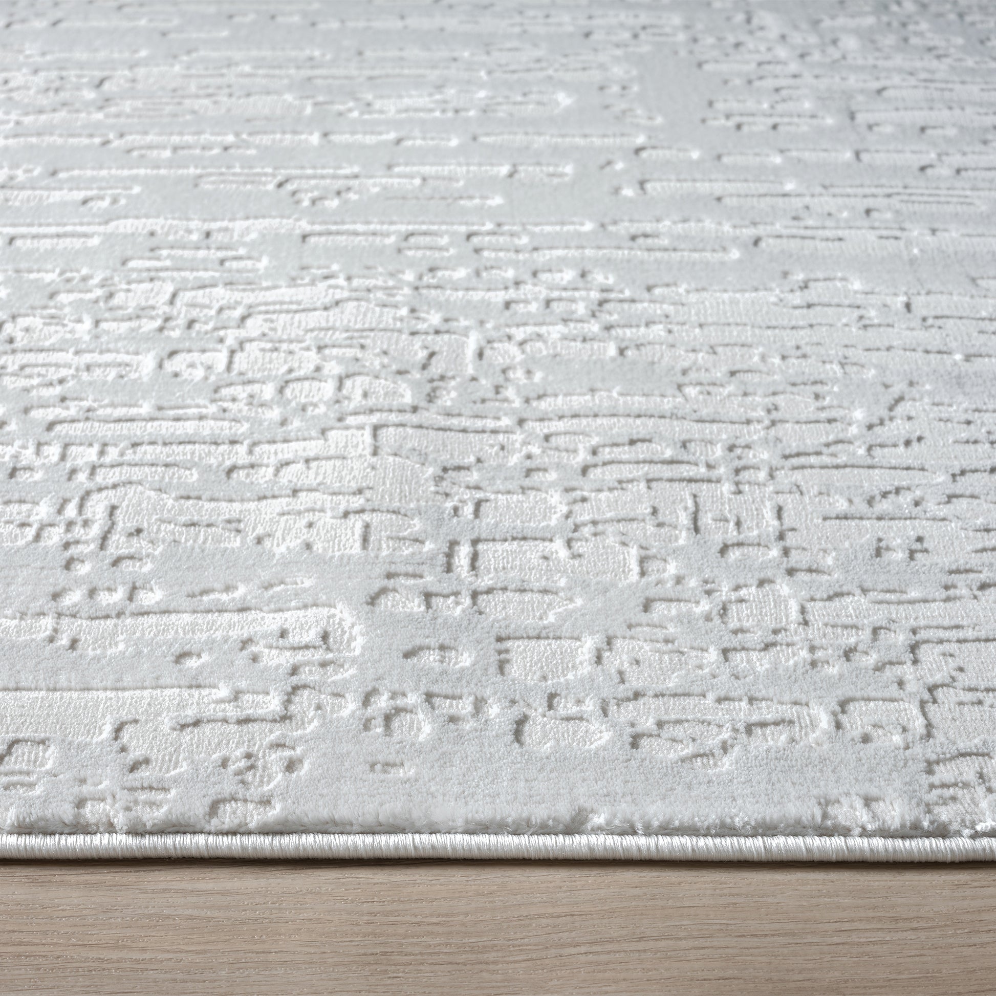 Grande Jacquard Rug - Pearl - 240x330 - Cosy Abode