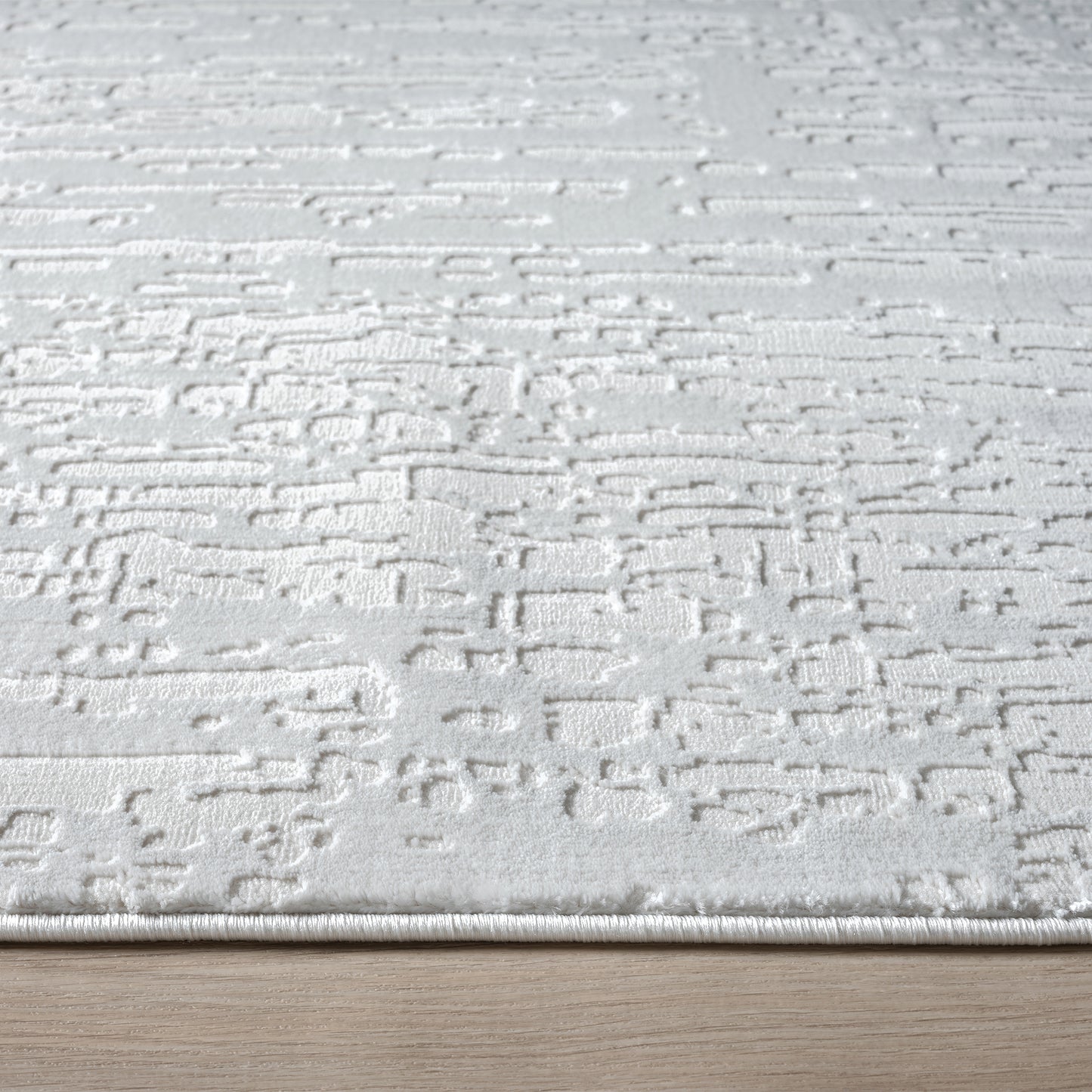 Grande Jacquard Rug - Pearl - 300x400 - Cosy Abode