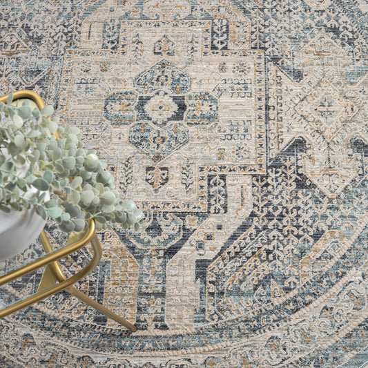 Aubre Contemporary Area Rug - Charcoal - 300x400 - Cosy Abode
