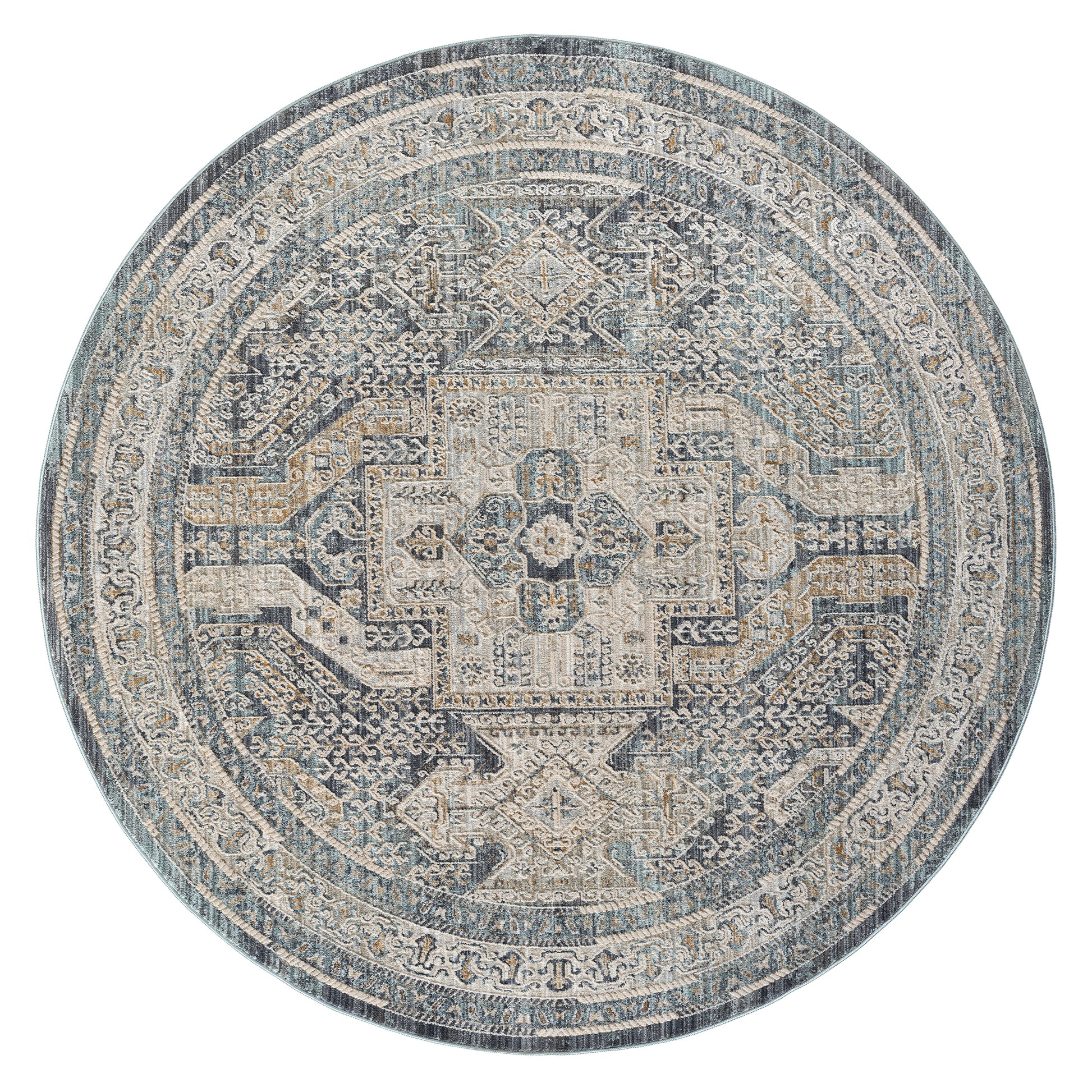 Aubre Contemporary Area Rug - Charcoal - 300x400 - Cosy Abode