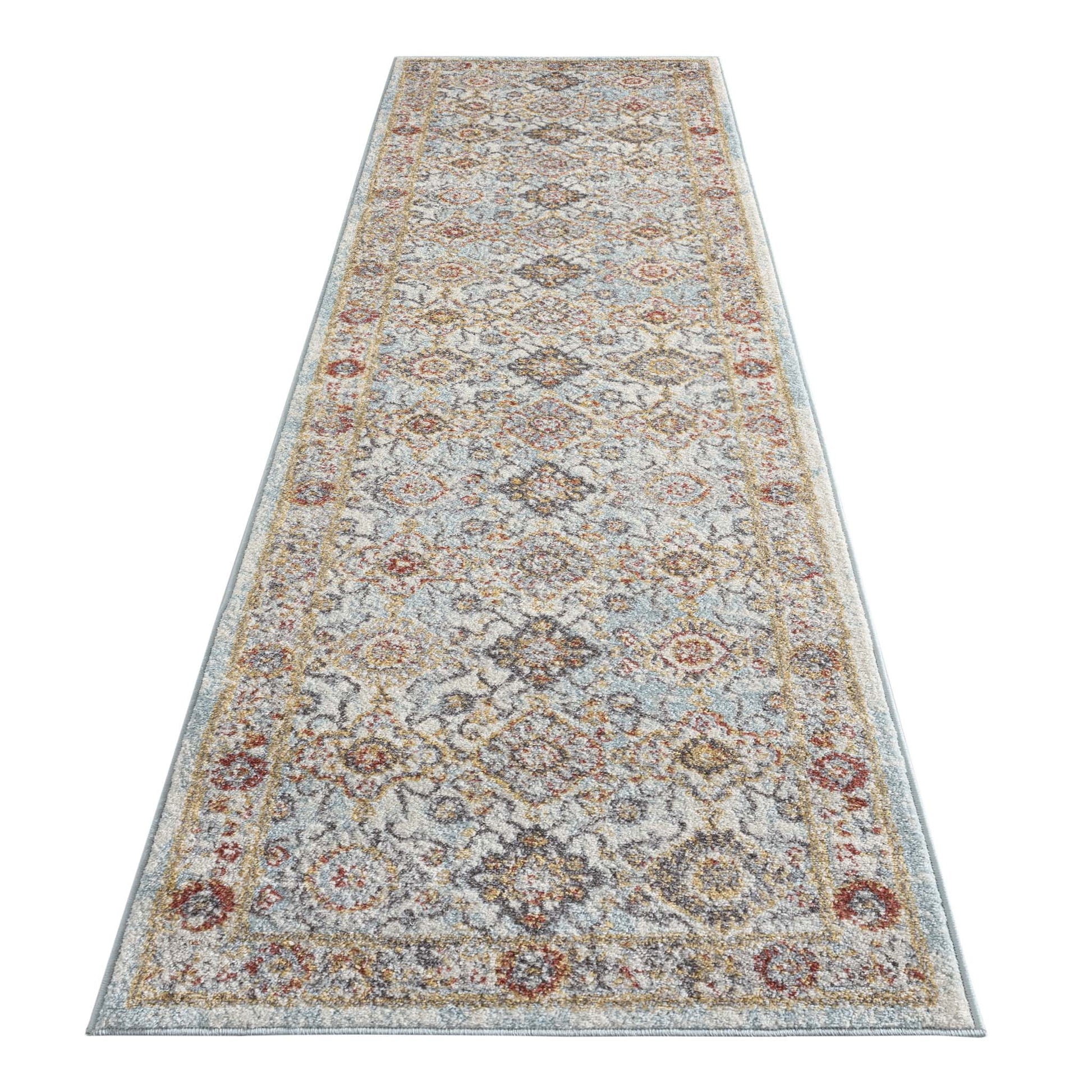 Asher Country Rug - Blue - 300x400 - Cosy Abode