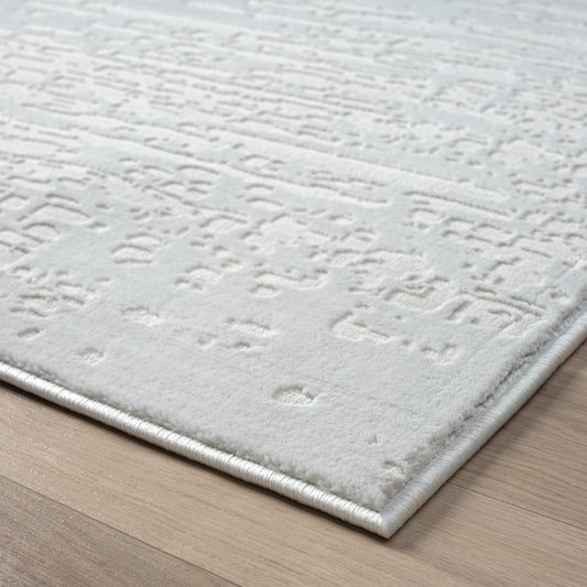 Grande Jacquard Rug - Pearl - 80x150 - Cosy Abode
