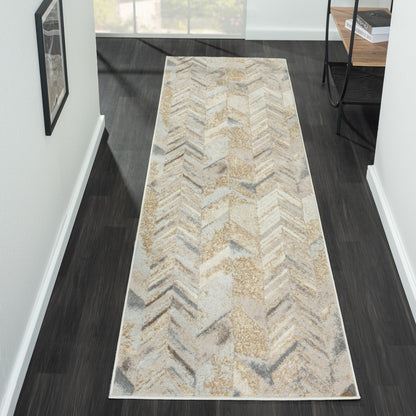 Avani Marble Rug - Stone - 80x300 - Cosy Abode