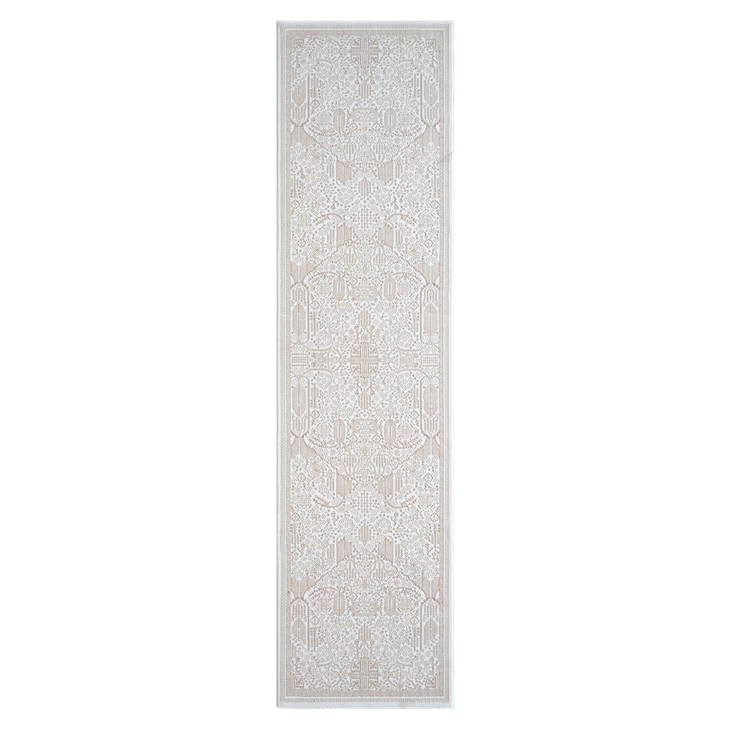 Grande Jacquard Rug - Sand - 80x300 - Cosy Abode