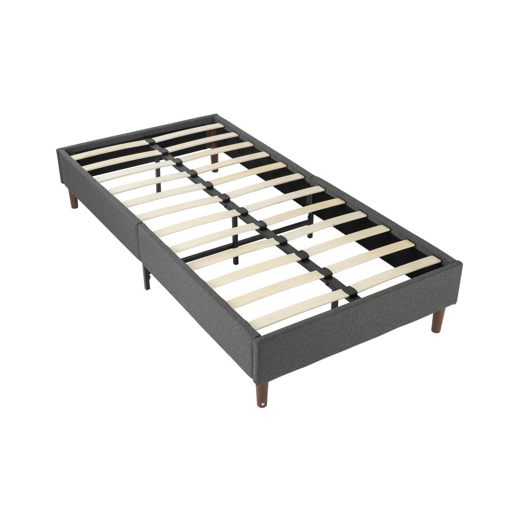 Bed Frame Mattress Foundation (Dark Grey) – Single - Cosy Abode