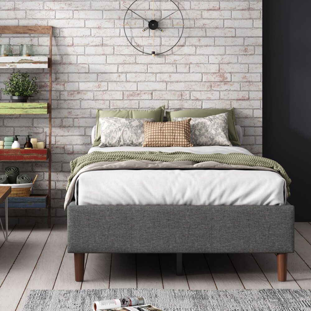Bed Frame Mattress Foundation (Dark Grey) – Single - Cosy Abode